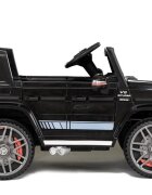 MERCEDES-BENZ Masinuta electrica pentru copii Mercedes G63 AMG Black 90W cu echipare Premium scaun piele roti din spuma Eva panou audio si deschidere usi