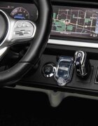 MERCEDES-BENZ Masinuta electrica pentru copii Mercedes G63 XXL 4x4 Black cu echipare Premium 220W si licenta sunete si lumini scaun piele panou audio 2 locuri si roti din spuma Eva