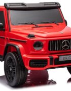MERCEDES-BENZ Masinuta electrica pentru copii Mercedes G63 XXL Red design realist 4 motoare x55W cu bluetooth port USB MP3 lumini LED fataspate centuri de siguranta cauciucuri EVA dimensiune 158 x 93 x 81 cm