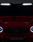 MERCEDES-BENZ Masinuta electrica pentru copii Mercedes G63 XXL Red design realist 4 motoare x55W cu bluetooth port USB MP3 lumini LED fataspate centuri de siguranta cauciucuri EVA dimensiune 158 x 93 x 81 cm
