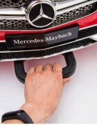 MERCEDES-BENZ Masinuta electrica pentru copii Mercedes Maybach S650 Black 12V4.5Ahechipare premium si licenta2 motoareroti EVAscaun pieleusi cu deschiderepornire la cheieunitate audio cu muzicalumini LEDsistem trollersuspensii