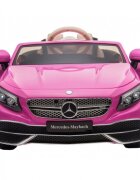 MERCEDES-BENZ Masinuta electrica pentru copii Mercedes Maybach S650 Pink 12V4.5Ahechipare premium si licenta2 motoareroti EVAscaun pieleusi cu deschiderepornire la cheieunitate audio cu muzicalumini LEDsistem trollersuspensii