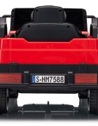 MERCEDES-BENZ Masinuta electrica pentru copii Mercedes Unimog HM7588 6V4Ah Red cu telecomanda 2.4G roti EVA 2 motoare 45W bluetooth port USB slot Micro SD MP3 si faruri LED 90 x 53 x 50 cm