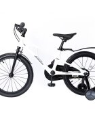 Mesuca Bicicleta copii Lamborghini cadru magneziu alba 16 inch potrivita pentru copii cu inaltimi intre 105-135 cm scaun reglabil de la 54-59 cm roti pneumaticepedale antiderapabile frane pe ghidon