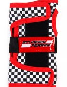 Mesuca Role Ferrari reglabile masura 29-32 culoare rosie cu set protectie si casca