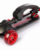 Mesuca Trotineta Ferrari Twist neagra pliabila cu scaun cadru din aluminiu ghidon reglabil roti cu Led greutate admisa 50 kg 3-10 ani