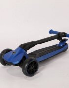 Mesuca Trotineta pentru copii cu 3 roti pliabila Lamborghini Albastru ghidon reglabil platforma antiderapanta roti Led greutate admisa 50 kg