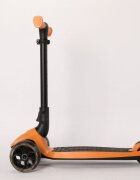Mesuca Trotineta pentru copii cu 3 roti pliabila Lamborghini Portocalie ghidon reglabil platforma antiderapanta roti Led greutate admisa 50 kg