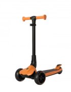 Mesuca Trotineta pentru copii cu 3 roti pliabila Lamborghini Portocalie ghidon reglabil platforma antiderapanta roti Led greutate admisa 50 kg