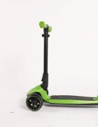 Mesuca Trotineta pentru copii cu 3 roti pliabila Lamborghini Verde ghidon reglabil platforma antiderapanta roti Led greutate admisa 50 kg