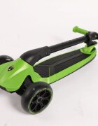 Mesuca Trotineta pentru copii cu 3 roti pliabila Lamborghini Verde ghidon reglabil platforma antiderapanta roti Led greutate admisa 50 kg