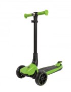 Mesuca Trotineta pentru copii cu 3 roti pliabila Lamborghini Verde ghidon reglabil platforma antiderapanta roti Led greutate admisa 50 kg