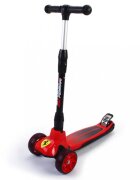 Mesuca Trotineta pliabila cu 3 roti Ferrari Rosie ghidon reglabil cadru din aluminiu platforma antialunecare roti Led greutate admisa 50 kg