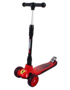 Mesuca Trotineta pliabila cu 3 roti Ferrari Rosie ghidon reglabil cadru din aluminiu platforma antialunecare roti Led greutate admisa 50 kg
