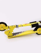 Mesuca Trotineta pliabila pentru copii Ferrari Galbena cu roti 120 mm ghidon reglabil greutate admisa 50 kg