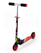 Mesuca Trotineta pliabila pentru copii Ferrari Neagra cu roti 120 mm ghidon reglabil greutate admisa 50 kg