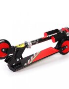 Mesuca Trotineta pliabila pentru copii Ferrari Neagra cu roti 120 mm ghidon reglabil greutate admisa 50 kg