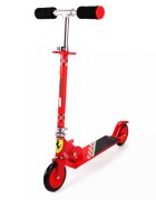 Mesuca Trotineta pliabila pentru copii Ferrari Rosie cu roti 120 mm ghidon reglabil greutate admisa 50 kg