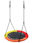 Meteor Leagan rotund pentru copii tip cuib de barza cadrul din metal tesatura Oxford 600D YellowOrangeRed 110 cm