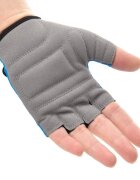 Meteor Manusi de ciclism pentru copii cu piele ecologica si insertii din spuma inchidere velcro masura S lungime manusa 11.2 cm Kitty