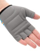 Meteor Manusi de ciclism pentru copii cu piele ecologica si insertii din spuma inchidere velcro masura S lungime manusa 11.2 cm Pony