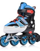 Meteor Role pentru copii Blue Rox cu dimensiune reglabila roti din PU cadru din aluminiu si rulmenti din carbon ABEC-7 masura S 30-33