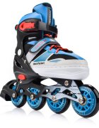 Meteor Role pentru copii Blue Rox cu dimensiune reglabila roti din PU cadru din aluminiu si rulmenti din carbon ABEC-7 masura S 30-33