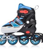 Meteor Role pentru copii Blue Rox cu dimensiune reglabila roti din PU cadru din aluminiu si rulmenti din carbon ABEC-7 masura S 30-33