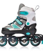 Meteor Role pentru copii roti din PU cadru din aluminiu si rulmenti din carbon ABEC-7 masura S 30-33 Rox Mint