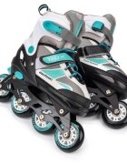 Meteor Role pentru copii roti din PU cadru din aluminiu si rulmenti din carbon ABEC-7 masura S 30-33 Rox Mint