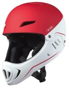MICRO Casca Racing WhiteRed reglabila orificii de ventilare varsta 3-8 ani