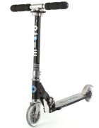 MICRO Trotineta Sprite Black Stripe pliabila ghidon telescopic platforma din aluminiu roti PU greutate 2.8 kg suporta 100 kg