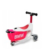 MICRO Trotineta X BMW Kids WhiteRaspberry cu ghidon reglabil roti din silicon greutate 1.99 kg sustine 50 kg
