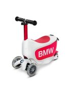 MICRO Trotineta X BMW Kids WhiteRaspberry cu ghidon reglabil roti din silicon greutate 1.99 kg sustine 50 kg