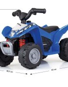 Milly Mally Atv electric pentru copii Honda Blue 30W 18-36 luni cu licenta sunete si lumini