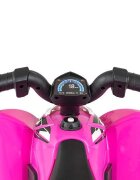 Milly Mally Atv electric pentru copii Honda Pink 30W 18-36 luni cu licenta sunete si lumini