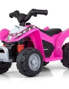 Milly Mally Atv electric pentru copii Honda Pink 30W 18-36 luni cu licenta sunete si lumini