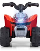Milly Mally Atv electric pentru copii Honda Red 30W 18-36 luni cu licenta sunete si lumini