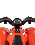 Milly Mally Atv electric pentru copii Honda Red 30W 18-36 luni cu licenta sunete si lumini