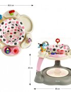 Milly Mally Centru de activitati 360 Twist Pastel Dots cu scaun rotativ si inaltime reglabila