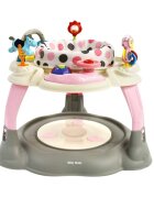 Milly Mally Centru de activitati 360 Twist Pastel Dots cu scaun rotativ si inaltime reglabila