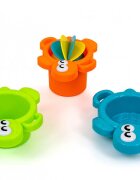 Milly Mally Jucarie de baie cu 3 cesti colorate sita si roata apa Water Turtle