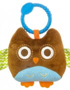 Milly Mally Jucarie din plus pentru agatat cu clopotel Happy Owl Brown