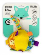 Milly Mally Jucarie din plus pentru agatat Minge senzoriala cu clopotel Funny Ball
