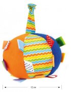 Milly Mally Jucarie din plus pentru agatat Minge senzoriala cu clopotel Funny Ball