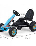 Milly Mally Kart cu pedale robust +3 ani Viper blue