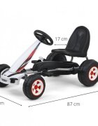Milly Mally Kart cu pedale robust +3 ani Viper white