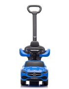 Milly Mally Masinuta copii fara pedale 3 in 1 Mercedes C-Class Deluxe Blue roti din cauciuc scaun din piele ecologica volan echipat cu sunete realiste suport pentru picioare bara de protectie 12-36 luni