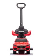 Milly Mally Masinuta copii fara pedale 3 in 1 Mercedes C-Class Deluxe Red roti din cauciuc scaun din piele ecologica volan echipat cu sunete realiste suport pentru picioare bara de protectie 12-36 luni