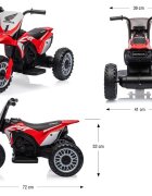 Milly Mally Motocicleta electrica pentru copii Honda CRF 450R red 30W cu sezut ergonomic roti robuste si claxon